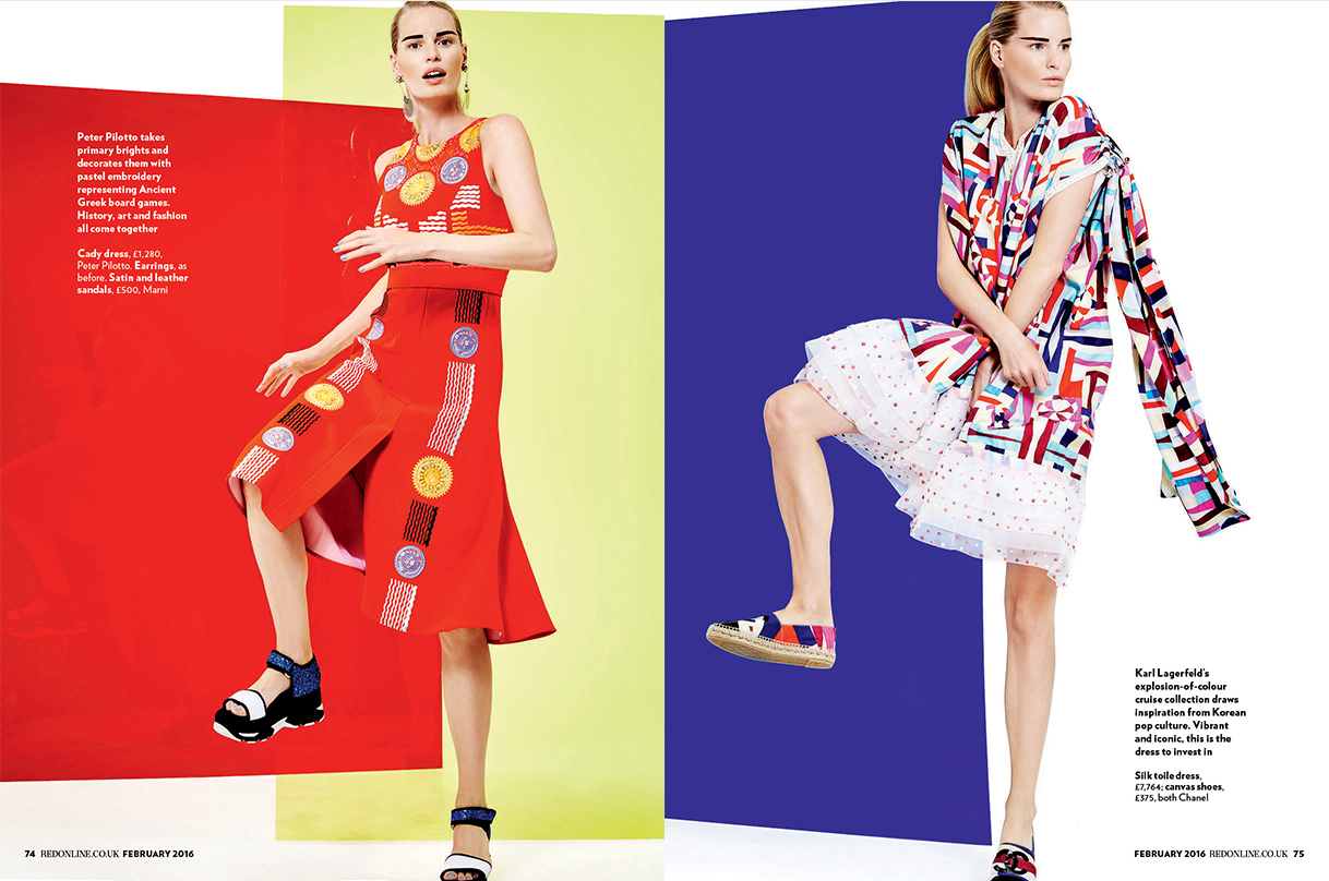 red | fashion goes pop