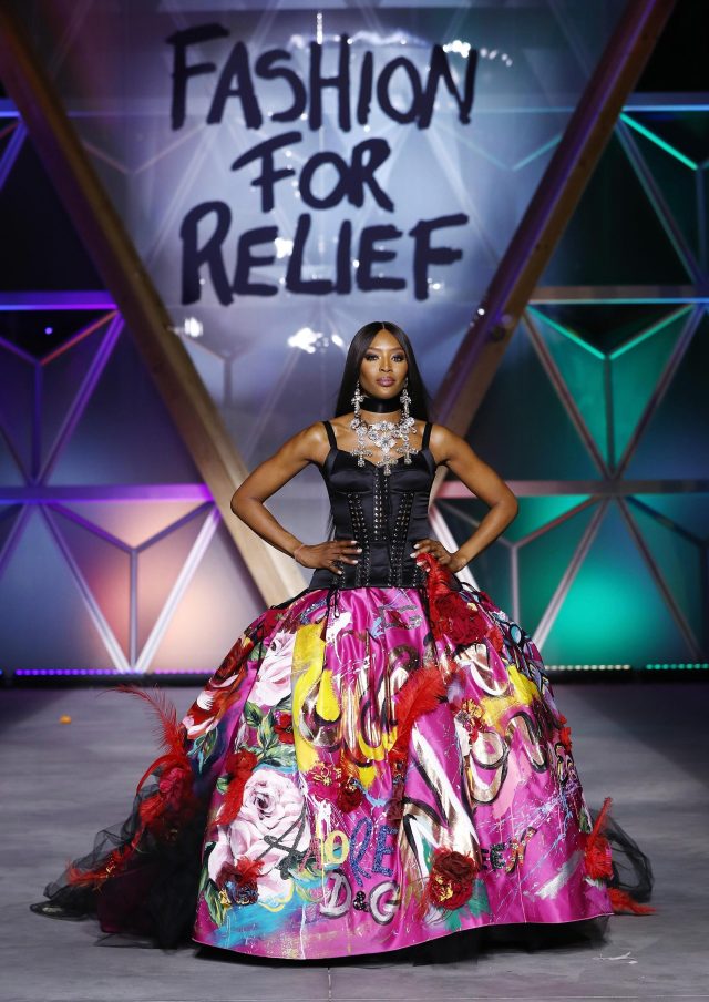 NAOMI CAMPBELL X FASHION 4 RELIEF SHOW