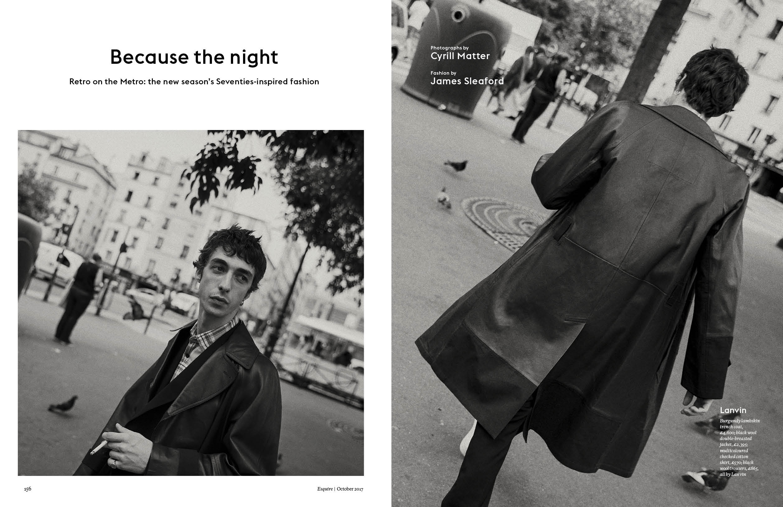 Esquire | Because the night