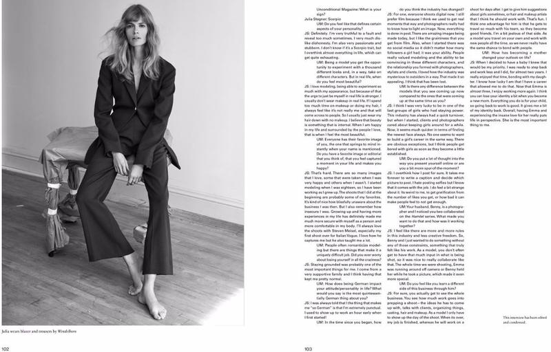 Julia Stegner | UNCONDITIONAL