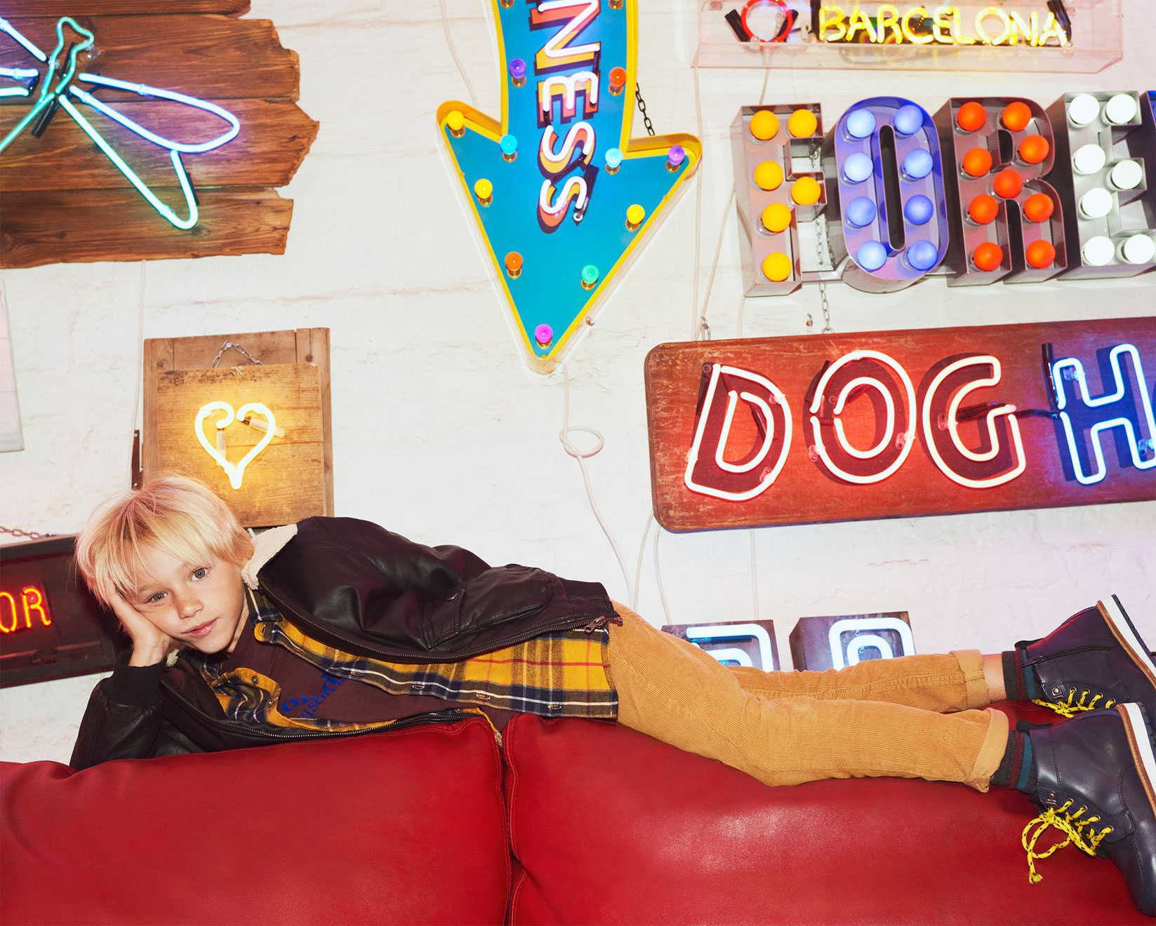 Zara | Coat & Neons