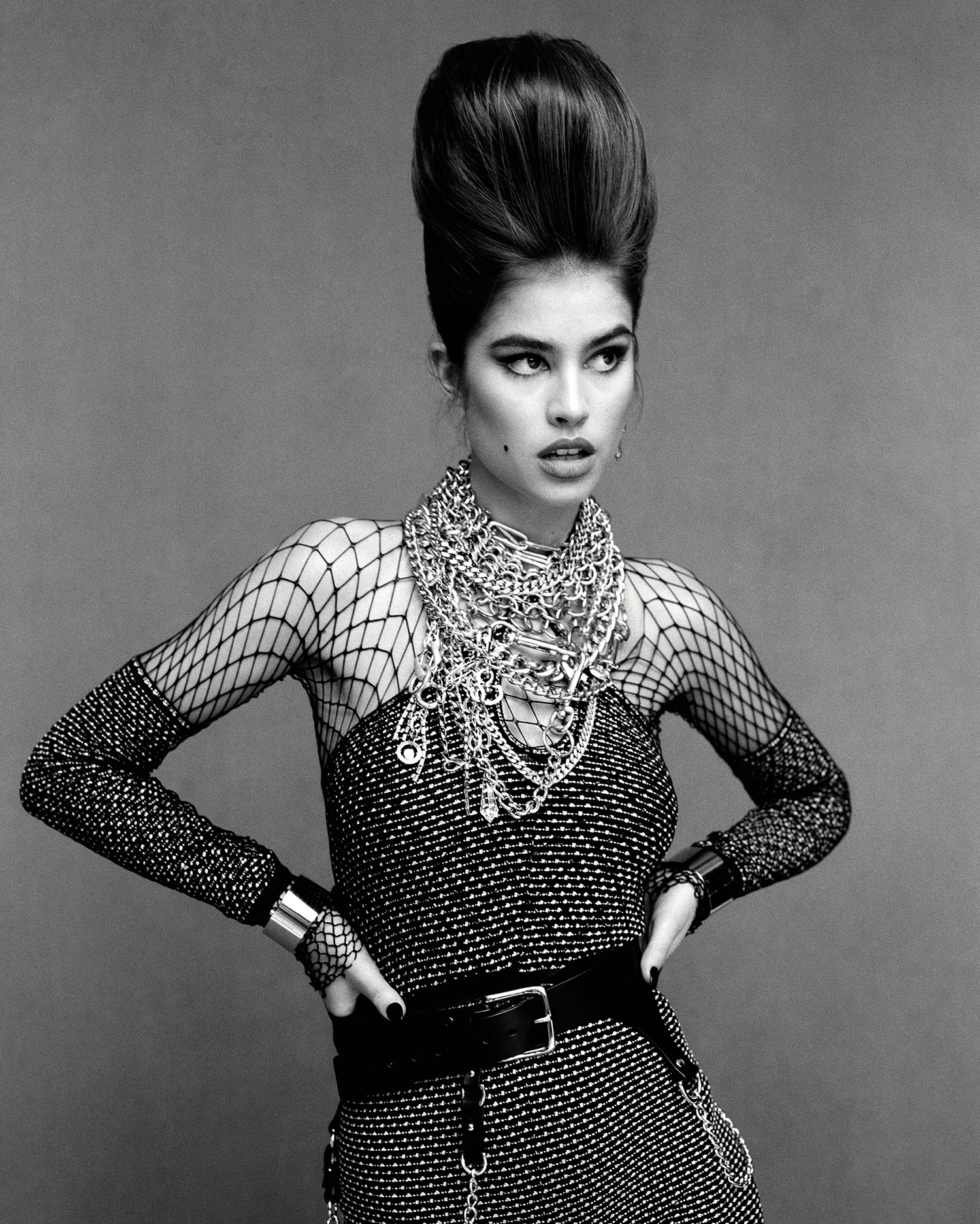 The lady is a punk