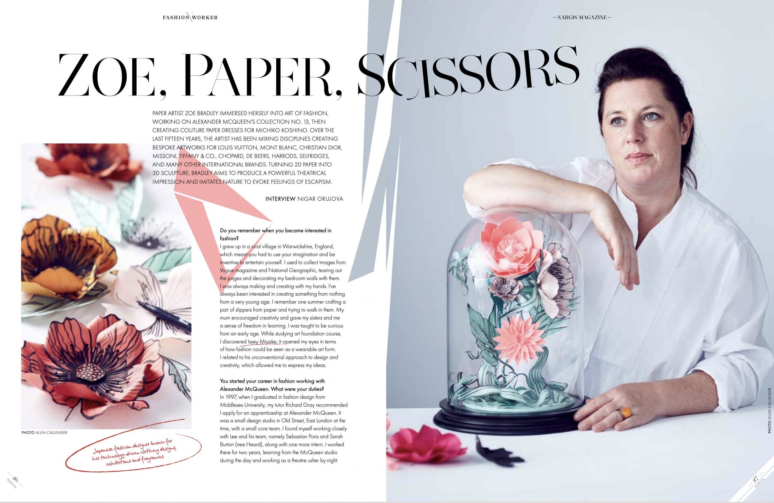 Nargis Magazine | Zoe, Paper, Scissors