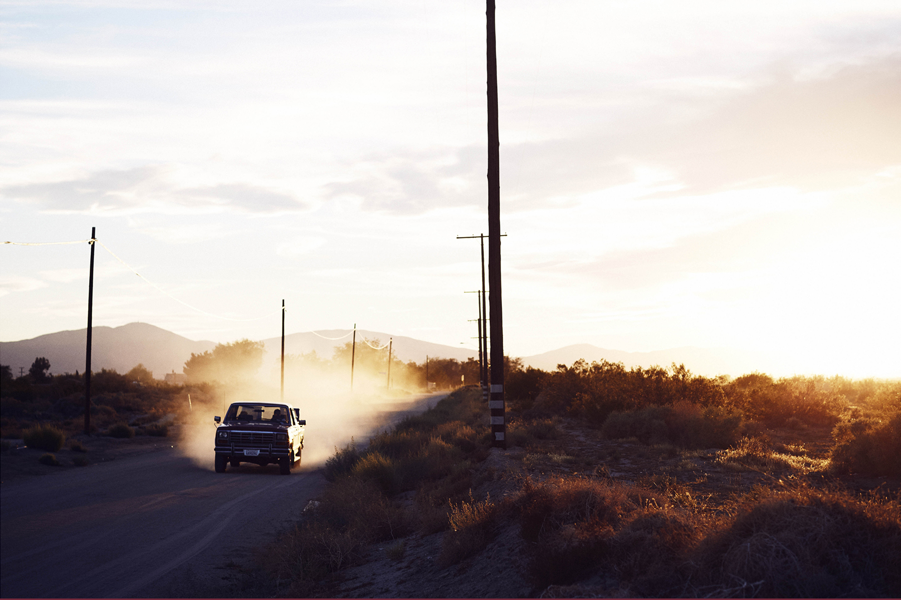 on the road