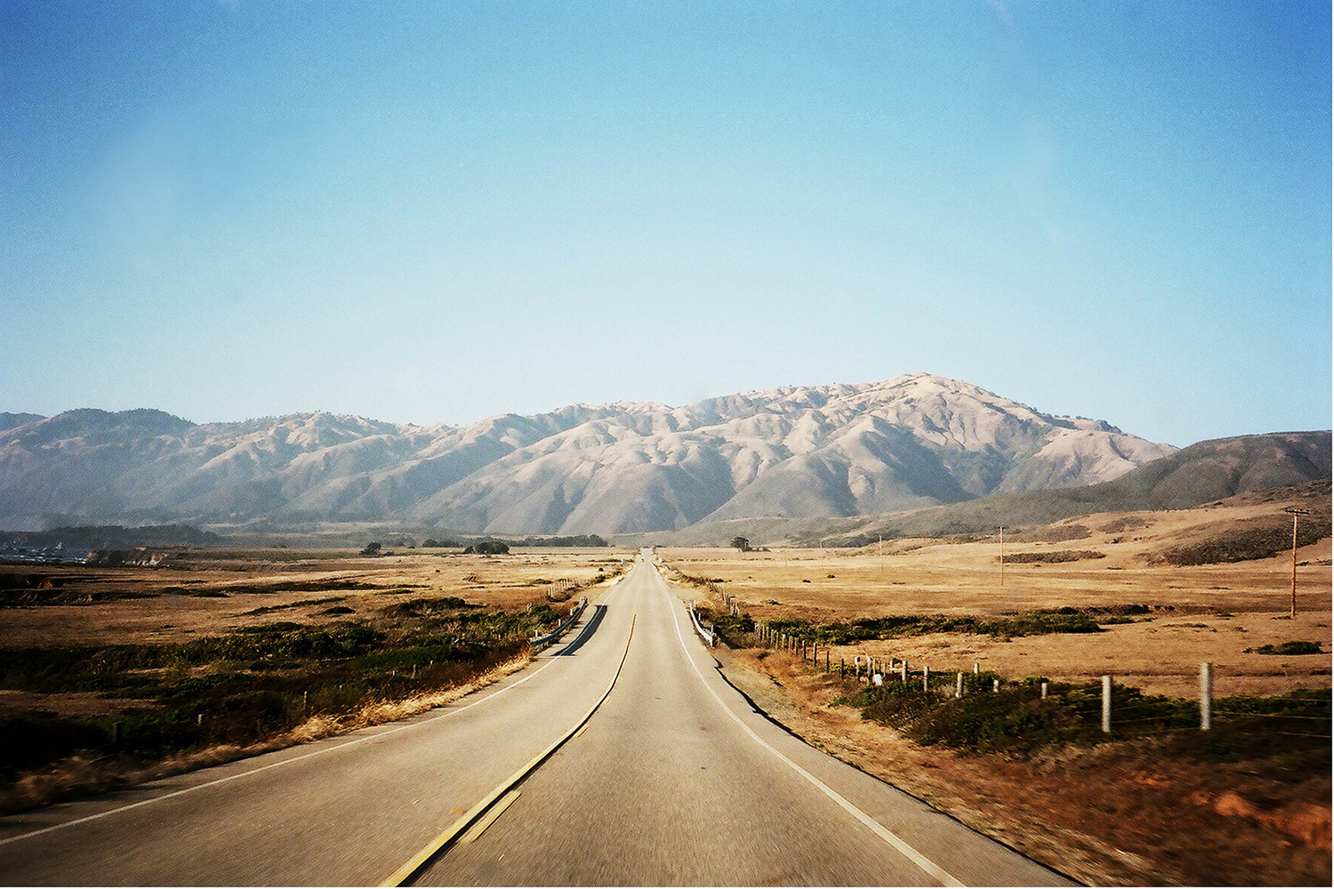 on the road