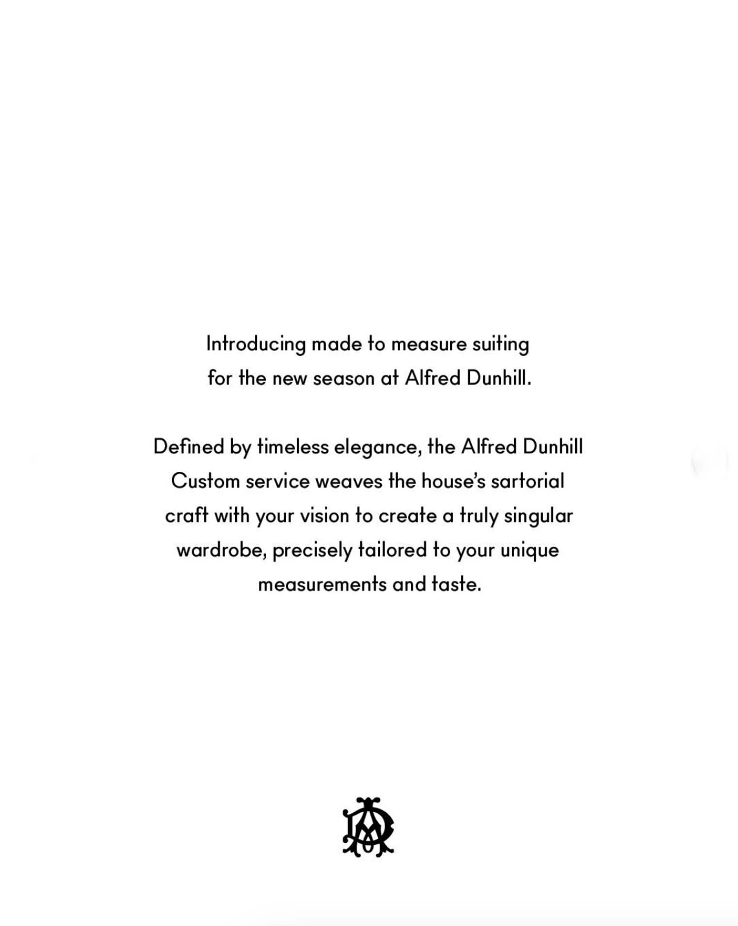 Dunhill | Made to Measure