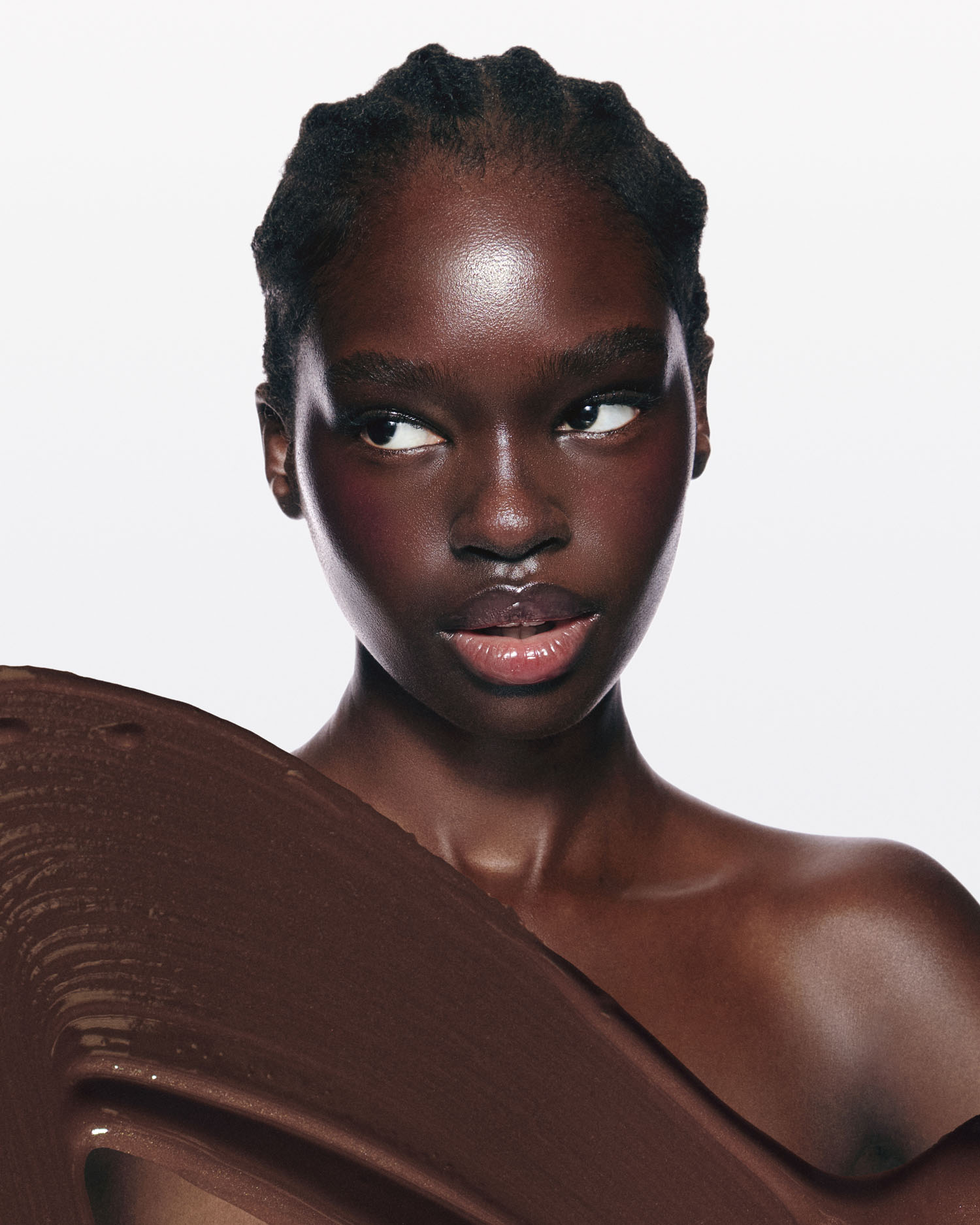 Glossed over