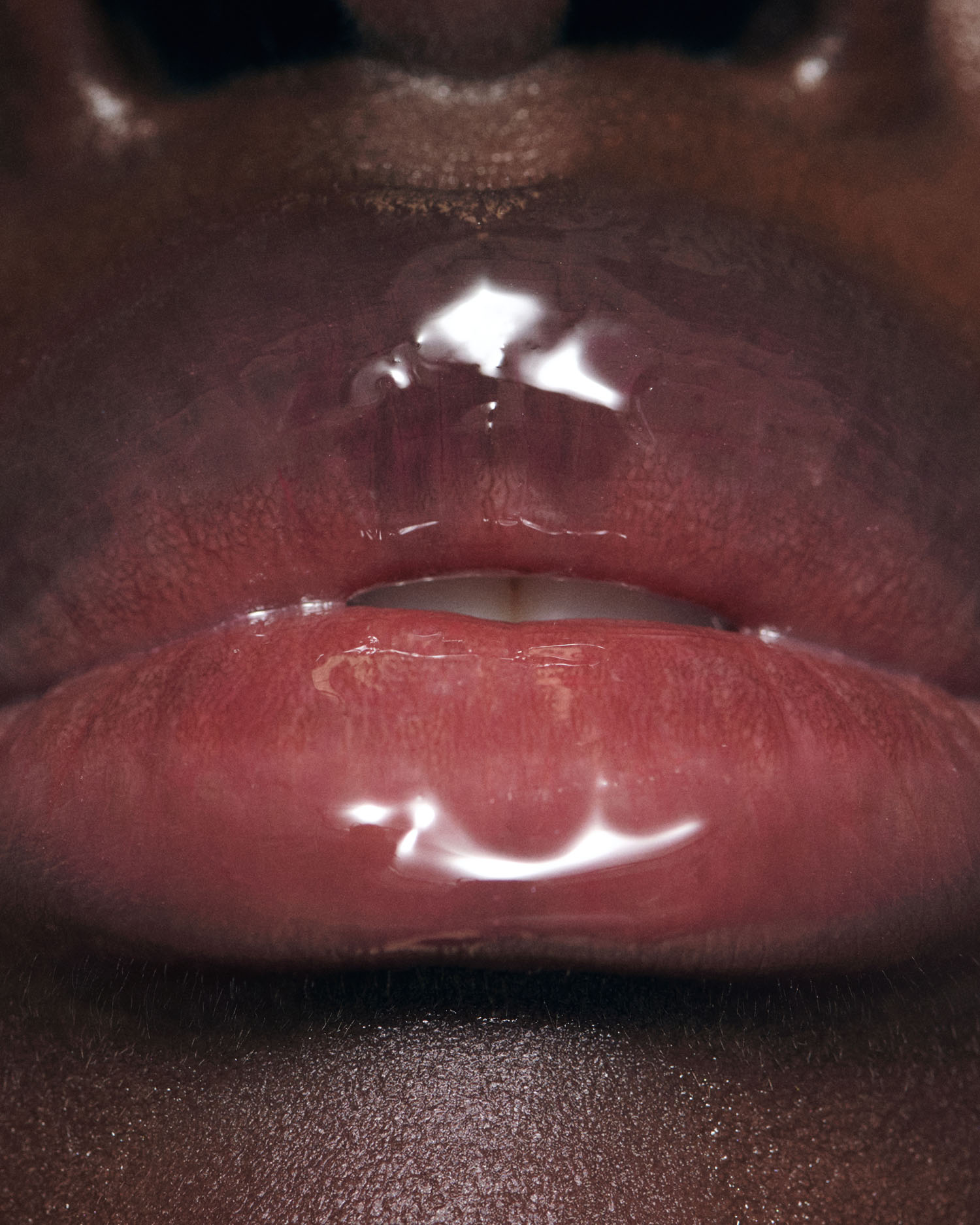 Glossed over