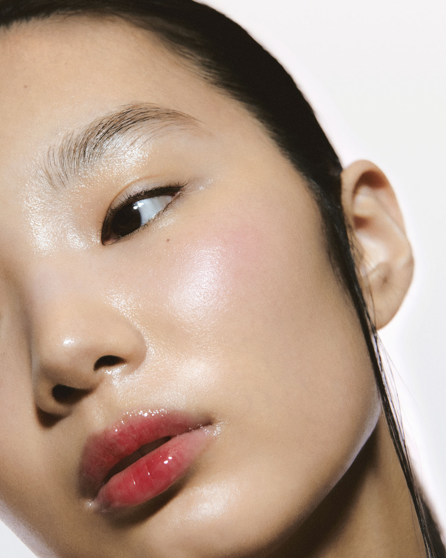 Glossed over