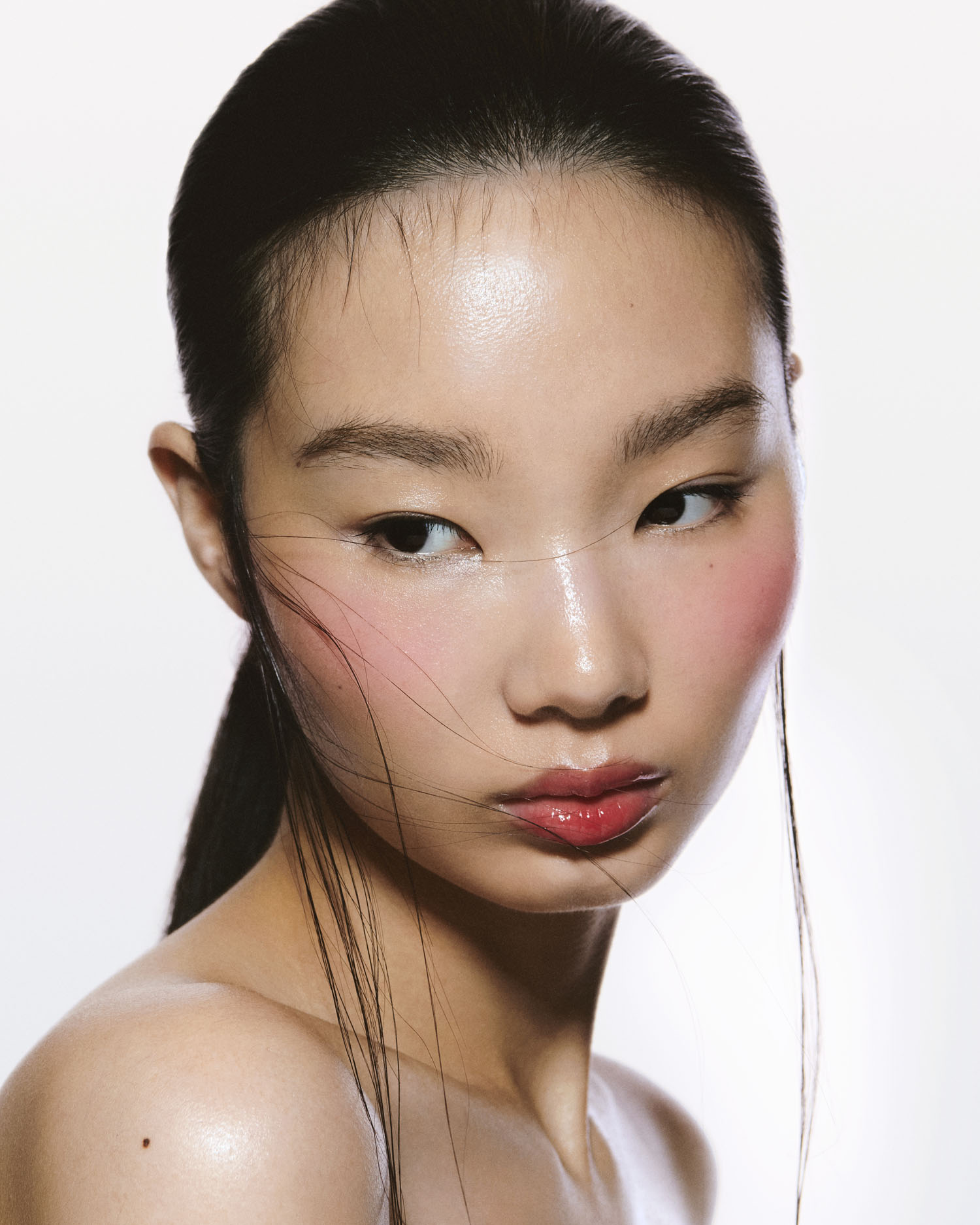 Glossed over