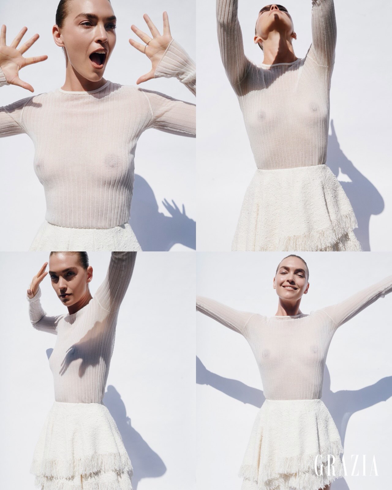 Arizona Muse | Grazia x Clarins